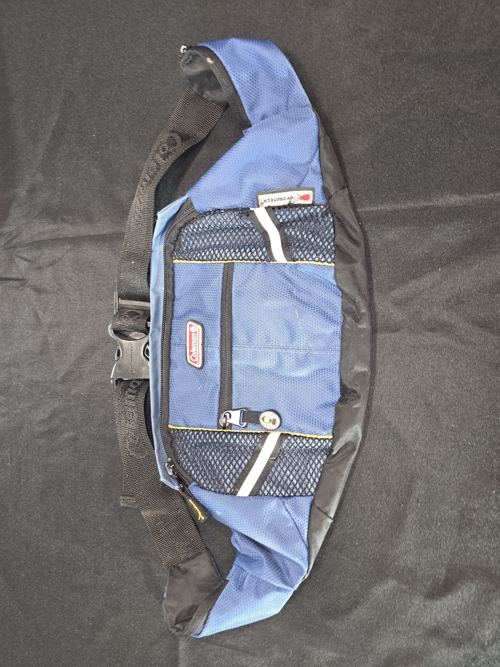 Vintage Coleman Belt Bag in Blue & Black